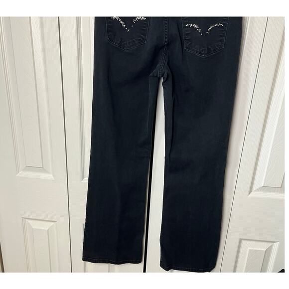 Levi's 512 Perfectly Slimming Bootcut Denim Jeans Black 12 M - Picture 12 of 13